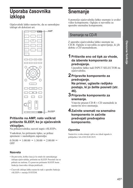 Sony STR-DH810 - STR-DH810 Istruzioni per l'uso Sloveno