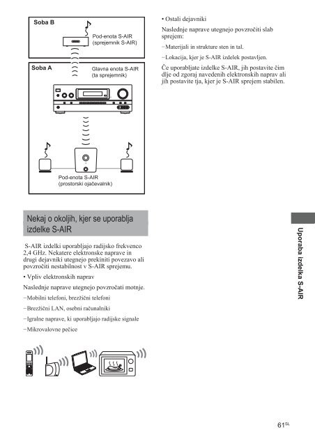 Sony STR-DH810 - STR-DH810 Istruzioni per l'uso Sloveno