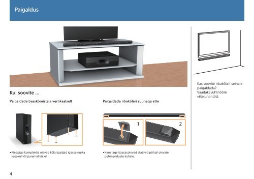 Sony HT-ST3 - HT-ST3 Istruzioni per l'uso Estone