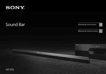 Sony HT-ST3 - HT-ST3 Istruzioni per l'uso Inglese