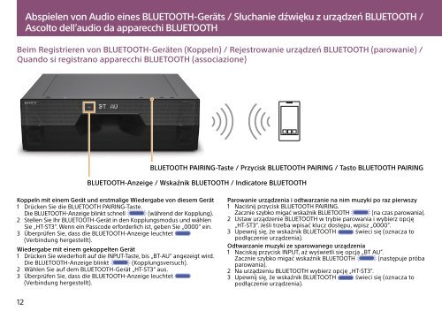 Sony HT-ST3 - HT-ST3 Istruzioni per l'uso Tedesco