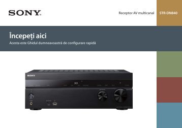 Sony STR-DN840 - STR-DN840 Guida di configurazione rapid Rumeno