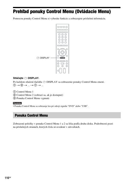 Sony DAV-F200 - DAV-F200 Istruzioni per l'uso Slovacco