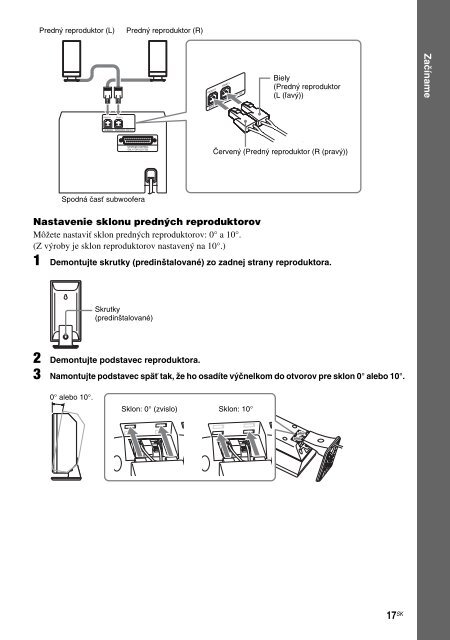 Sony DAV-F200 - DAV-F200 Istruzioni per l'uso Slovacco