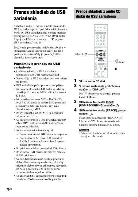 Sony DAV-F200 - DAV-F200 Istruzioni per l'uso Slovacco