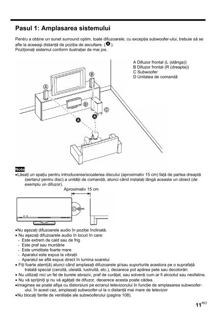 Sony DAV-F200 - DAV-F200 Istruzioni per l'uso Rumeno