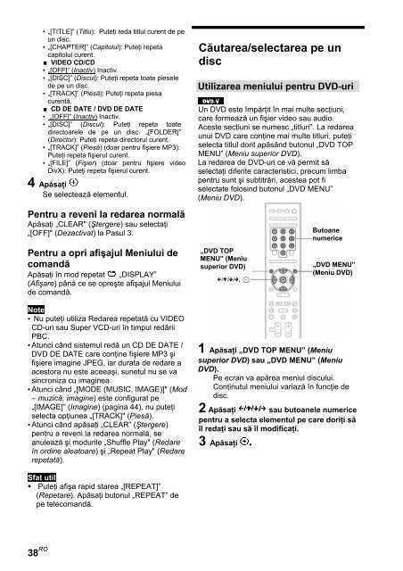 Sony DAV-F200 - DAV-F200 Istruzioni per l'uso Rumeno