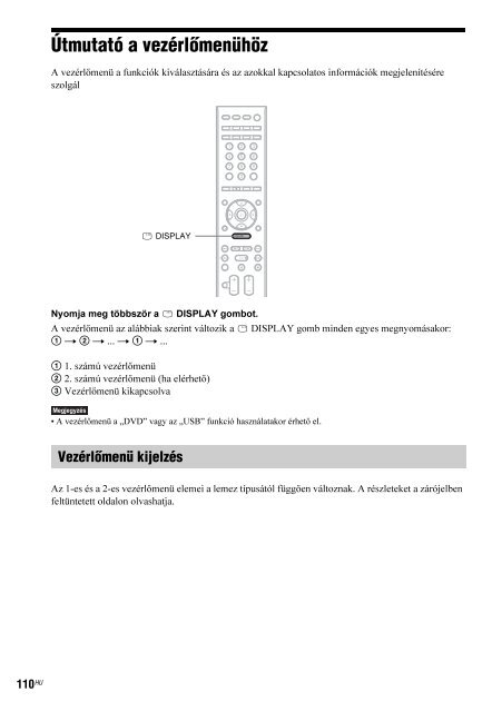 Sony DAV-F200 - DAV-F200 Istruzioni per l'uso Ungherese