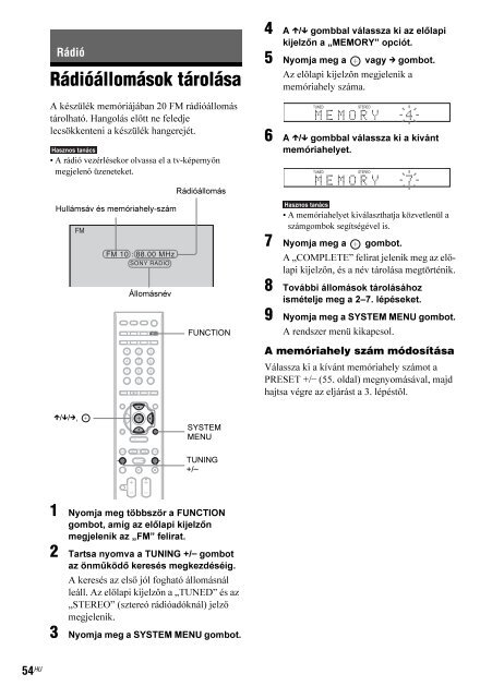 Sony DAV-F200 - DAV-F200 Istruzioni per l'uso Ungherese