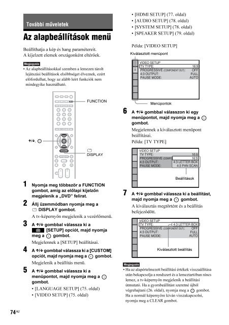 Sony DAV-F200 - DAV-F200 Istruzioni per l'uso Ungherese