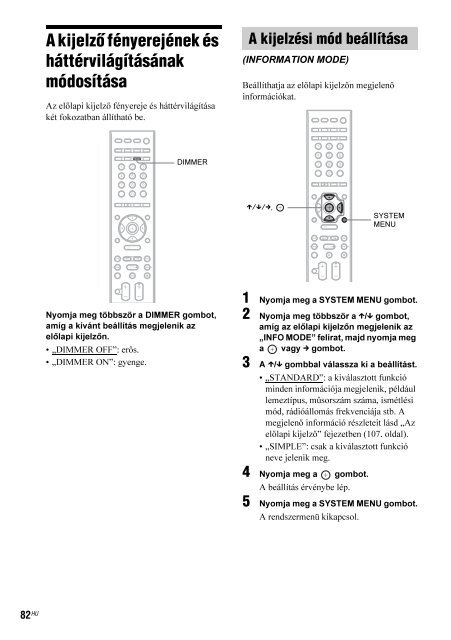 Sony DAV-F200 - DAV-F200 Istruzioni per l'uso Ungherese