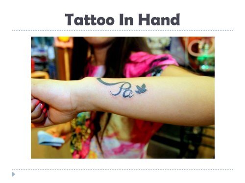Tattoo In Hand
