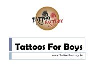 Tattoos For Boys