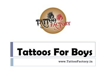 Tattoos For Boys
