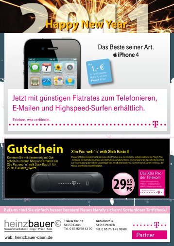 Bei uns sind Sie einfach besser beraten! Neues Handy ... - heinzbauer