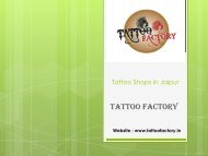 Tattoo Shops in Jaipur - Tattoo Factory