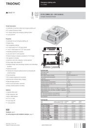 Emergency lighting units PC COMBO PC CFL COMBO ... - Tridonic