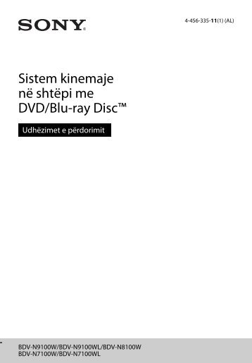 Sony BDV-N7100WL - BDV-N7100WL Istruzioni per l'uso Albanese