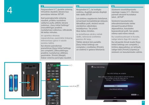 Sony BDV-NF7220 - BDV-NF7220 Guida di configurazione rapid Lettone