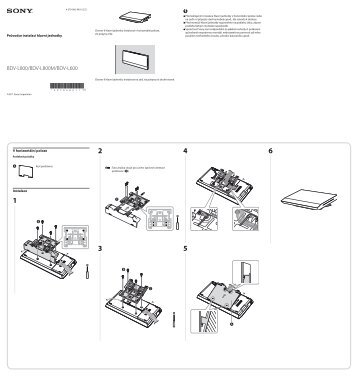 Sony BDV-L800 - BDV-L800 Guida all'installazione dell'unitÃ  principale Ceco