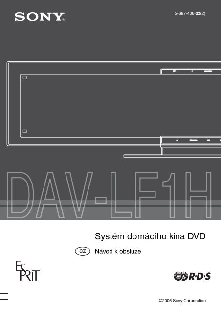 Sony DAV-LF1H - DAV-LF1H Istruzioni per l'uso Ceco