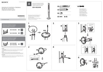 Sony BDV-N9200W - BDV-N9200W Guida all'installazione dei diffusori Danese