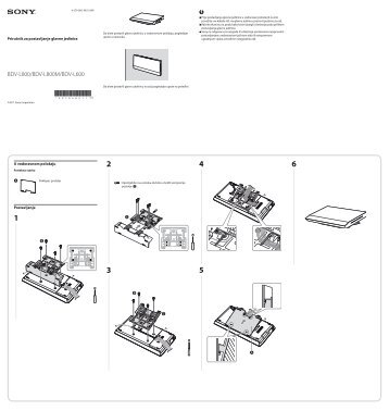 Sony BDV-L600 - BDV-L600 Guida all'installazione dell'unitÃ  principale Croato