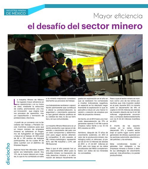 Suplemento Industria Minera de Mexico