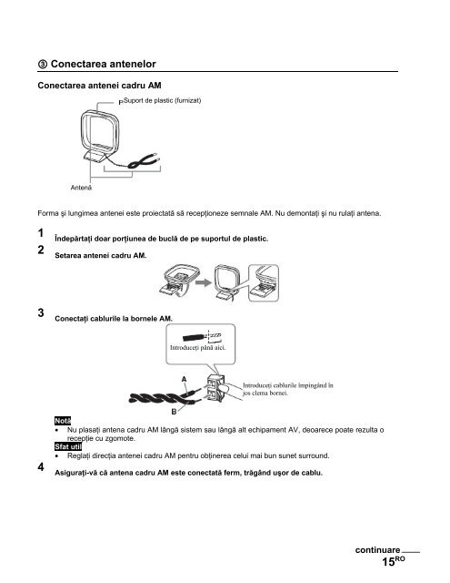 Sony DAV-X1V - DAV-X1V Istruzioni per l'uso Rumeno