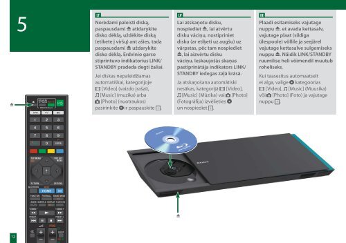 Sony BDV-N7100W - BDV-N7100W Guida di configurazione rapid Lettone