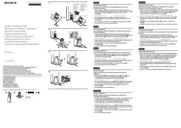 Sony BDV-NF620 - BDV-NF620 Guida all'installazione dei diffusori Ungherese