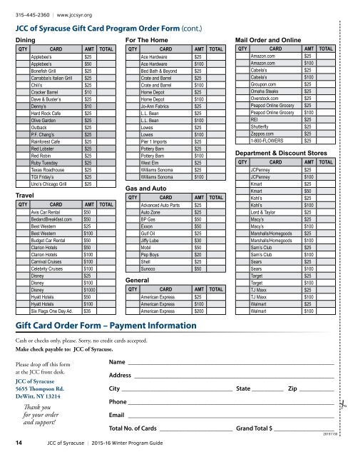 2015-16 Winter Program Guide