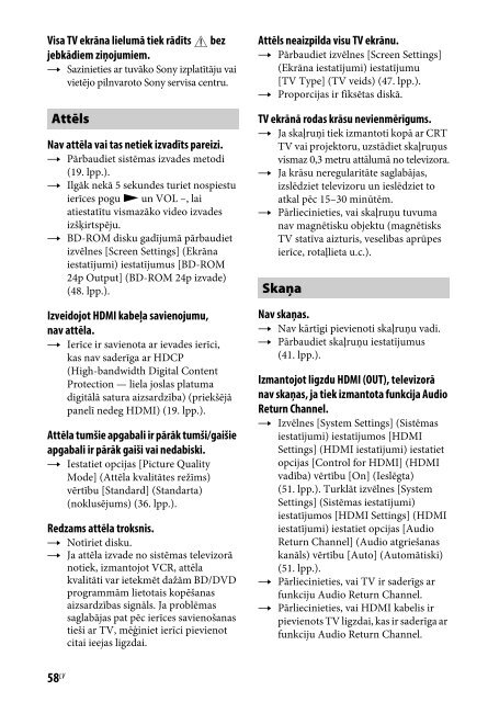 Sony BDV-E6100 - BDV-E6100 Istruzioni per l'uso Lettone