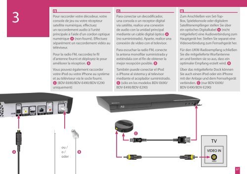 Sony BDV-E190 - BDV-E190 Guida di configurazione rapid Tedesco