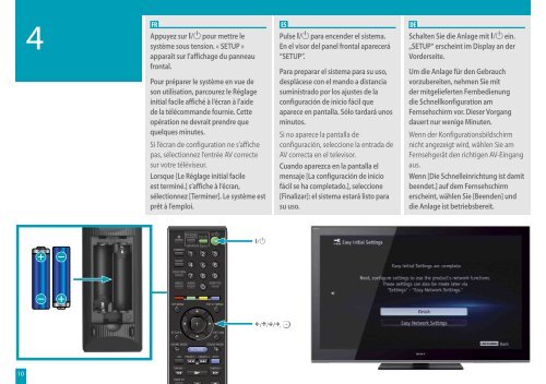 Sony BDV-E190 - BDV-E190 Guida di configurazione rapid Spagnolo