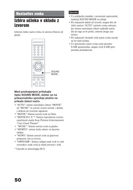 Sony BDV-E300 - BDV-E300 Istruzioni per l'uso Sloveno