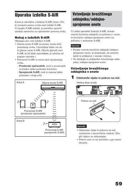 Sony BDV-E300 - BDV-E300 Istruzioni per l'uso Sloveno