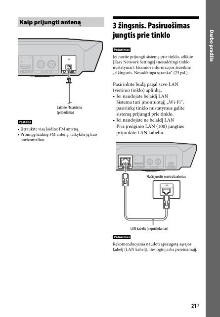 Sony BDV-E2100 - BDV-E2100 Istruzioni per l'uso Lituano