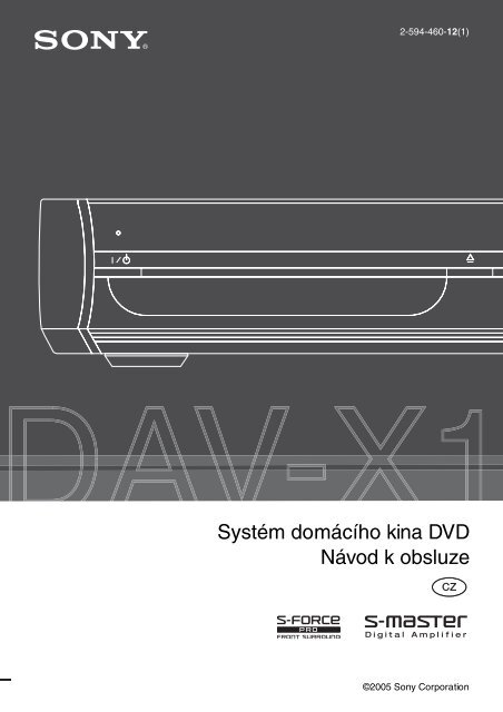 Sony DAV-X1 - DAV-X1 Istruzioni per l'uso Ceco