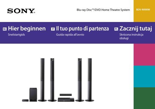 Sony BDV-N990W - BDV-N990W Guida di configurazione rapid Italiano