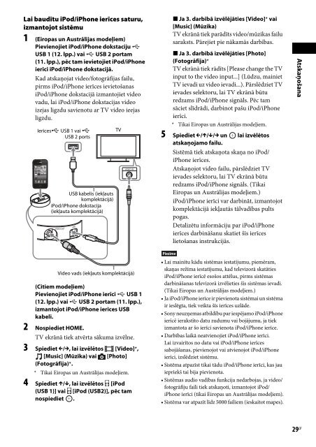 Sony BDV-N990W - BDV-N990W Istruzioni per l'uso Lettone