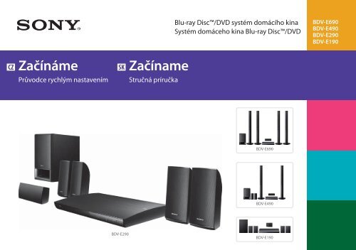 Sony BDV-E490 - BDV-E490 Guida di configurazione rapid Ceco