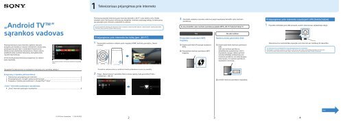 Sony KD-43X8307C - KD-43X8307C Guida all&rsquo;impostazione Lituano