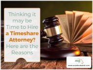 Top Reasons to Hire a Timeshare Attorney