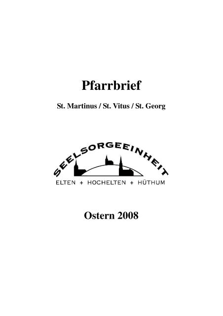 Pfarrbrief Ostern 2008 - Pfarrgemeinde St. Vitus Emmerich am Rhein
