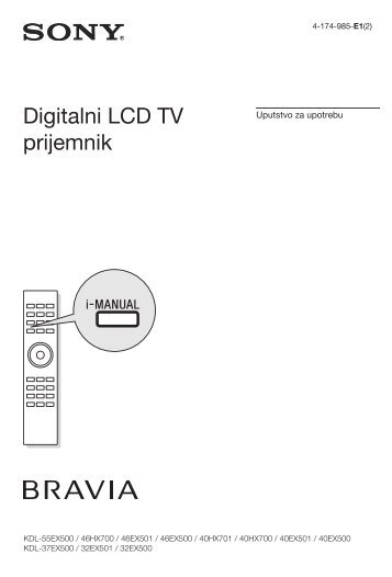 Sony KDL-55EX500 - KDL-55EX500 Istruzioni per l'uso Serbo