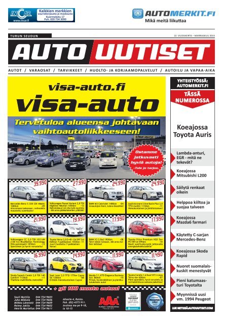 Turun seudun Autouutiset marraskuu 2015