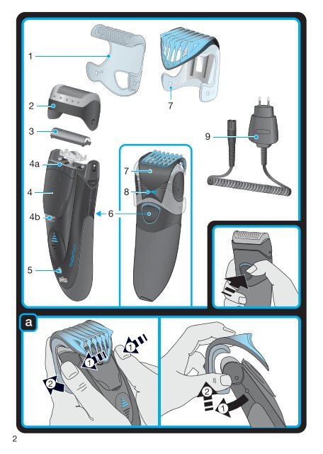 Braun CruZer2, CruZer3, CruZer4 Face, CruZer5 Face-Z40, Z50, 2778, 2878 - CruZer5, face RO