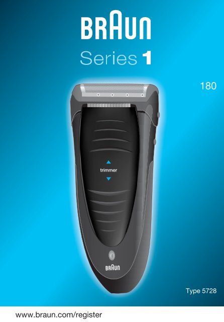 Braun Series 1, FreeControl-180, 1735 - 180, Series 1 DE, UK, FR, ES, PT, IT, NL, DK, NO, SE, FI, TR, GR