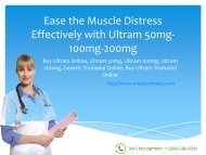 Ease the Muscle Distress Effectively with Ultram 50mg-100mg-200mg